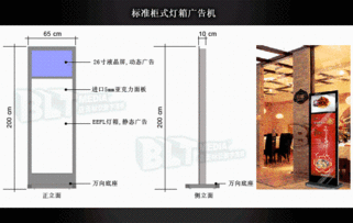 標準柜式燈箱廣告機 高清視覺下的數字廣告制作新典范